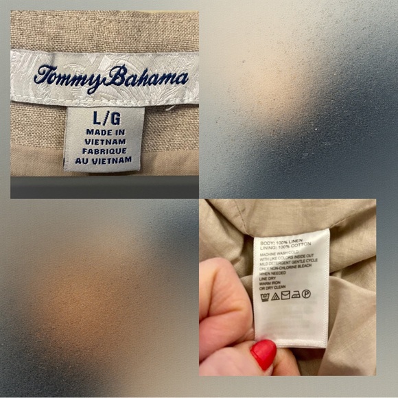 Tommy Bahama Embroidered Linen Shift Dress • Fully Lined • Large • LIKE NEW - Picture 5 of 5